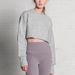 Women's Fleece Lined Short Cropped Sweatshirt Long Sleeved European American Style For Yoga Fitness Sportswear Autumn Winter Top_ecoleips.com