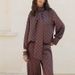 Women's Elegant Long Sleeved Shirt Polka Dot Digital Printed Satin Tie Waist New Style 2025_ecoleips.com