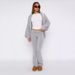 Women's Clothing Women's Slim Fitting Low Waisted Flared Pants Suit Style Fashionable Comfortable Clothing Set_ecoleips.com