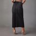 Women's Clothing New Slit Denim Skirt Women's High Waist Washed A Line Skirt_ecoleips.com