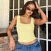 Women's Clothing Summer New Fashion Sexy Slim Navel Baring U Neck Small Vest Beaded Top_ecoleips.com