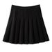 High Quality Pleated Skirt Women's 2025 Summer Spring Autumn And Winter Black Skirt High Waist A Thin Versatile Skirt_ecoleips.com