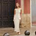 Cross-Border Simple Sleeveless Vest High-Waisted Skirt European And American 2025 Spring Summer New Linen Casual Set For_ecoleips.com