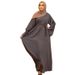 Factory Direct Supply IdoDuo Middle Eastern Malay Robe Basic Solid Color Plus Size Dress 20363 Muslim_ecoleips.com