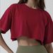 Women's Casual Short Cropped Top Round Neck Fashion Spring Summer For European American_ecoleips.com