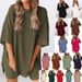 Women's Clothing Women's Casual Solid Color Pajama Set Loose Fit Summer Fashion Outerwear European American Style_ecoleips.com
