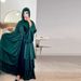 MQ102 Arabian Dubai Clothing Modest Muslim Fashion Solid Color Long Robe Abaya Outerwear Cardigan_ecoleips.com