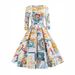 Women's Floral Print Halter Maxi Dress – Summer Evening Party Gown_ecoleips.com