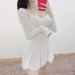 Korean Dongdaemun Women's Fashion Dress Slimming Pleated Mini Skirt Two Piece Set Cardigan Included 2021 Style_ecoleips.com