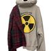Unisex European American Style Irregular Print Retro Faux Two Piece Hoodie Unique Hip Hop Sweatshirt for Women_ecoleips.com