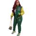 Trendy Color-Block Tracksuit Set – Oversized Letter Print Hoodie & Joggers (S/M/L)_ecoleips.com