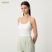 CANVAUS Women's Short Black White Crop Top Chest Pads, Large Round Neck, Suitable For Both Inner And Outer Wear, With A_ecoleips.com
