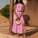 Women's Fashion Lace Sleeveless Short Skirt Pocket INS Casual Loose Vacation Two-piece Dress_ecoleips.com