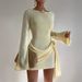 European And American Vacation Fashion Versatile Long-sleeved Dress Woolen Women's Clothing 2026 Summer_ecoleips.com