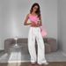 Women's Clothing Bow Embroidery Solid Color Versatile Slim Fit Inner Wear Niche Vest Summer New Tops_ecoleips.com