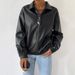 Women's Clothing Retro Motorcycle Leather Jacket Autumn Winter Fashion Top Coat Stylish Couple's Outerwear_ecoleips.com