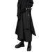 Women's High Waist Wide Leg Palazzo Pants Skirt Design Stretch-Free Polyester Black Gothic Dark Academia Casual Lounge Bottoms_ecoleips.com