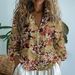 New 2025 Export Women's Shirt Top With 3D Print, Delicate Linen Fabric_ecoleips.com