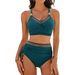 Sexy Sheer Mesh Bikini Set For Women - High Waist Two Piece Swimsuit (Flattering & Supportive Perfect For Beach & Pool Parties)_ecoleips.com
