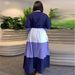 Women's Color Block Long Sleeve Shirt Dress Casual Fashion Tie Waist Spring Thin Elegant England Style Dress For Adults_ecoleips.com