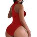 Swimsuit Sexy Bikini One-piece Zipper_ecoleips.com