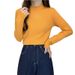 A Uniquely Designed, Solid-Colored Half-High-Necked Long-Sleeved T-Shirt With Wooden-Edged Details Perfect As A Base L_ecoleips.com