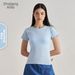 Women's Seamless Yoga T-Shirt Short Sleeve Thin Summer High End Pilates Fitness Training Wear Polyester_ecoleips.com