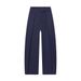 Women's High-Waisted Pleated Wide-Leg Pants – Polyester Office Trousers With Front Draping, Minimalist Comfort For Work & Weekend (Colors A-F, XS-L)_ecoleips.com