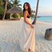 Women's Black White Color Block Backless Halter Maxi Dress Fitted Bodice Full Skirt Goddess Style Resort Beach Dress_ecoleips.com