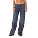 Women's Clothing Wide Leg Hot Girl Street Loose Low Waist Retro Large Size Denim Trousers_ecoleips.com