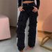 Women's Clothing Fashion Street Style Pocket Diamond Casual Jeans_ecoleips.com