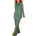 Women's Clothing Fashion Two Piece Set Tassel Long Sleeved Split Trousers Casual Relaxed Fit Size_ecoleips.com