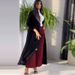 Muslim Outerwear Mid-Length Windbreaker Jacket Color Matched Fashion Casual Outerwear For Women American Style Polyester_ecoleips.com