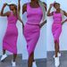 New Vest Short Skirt Set Solid Color Slim Top Slit Skirt Women's Two-piece Set_ecoleips.com