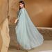 Women's Clothing New Sakura Pink Hand Sewn Three Dimensional Flower Robe Fashion Temperament Travel Photography Dress_ecoleips.com