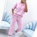 Women's Fashion Casual Suit Set Offset Printed Summer Pant Sets_ecoleips.com