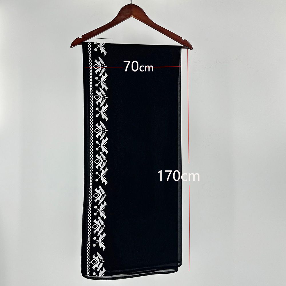 2025 Women's New Abaya Muslim Cardigan Robe Color Block Embroidery Outerwear_ecoleips.com
