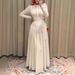 Summer New Style Women's Slim Waist Long Sleeve round Neck Casual French Dress European And American Foreign Trade Clothing_ecoleips.com