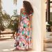 Cross-border European And American 2026 New Fashion Spring-summer Off-shoulder Holiday Style Floral High-end_ecoleips.com