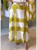 Women's Elegant Floral Print Midi Skirt Tie Dye Stretchy Casual Beach Look Vertical Length Perfect for Vacation_ecoleips.com