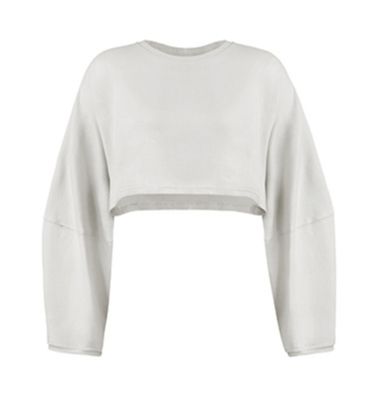K Women's Short Sports Vest With A Round Neck And A Cropped Top; A T-shirt With Long Sleeves_ecoleips.com