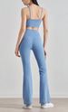 Elasticity Flared Nude Feel High Waist Slimming Hip Lift Wide Leg Outdoor Sports Fitness Yoga Long Pants_ecoleips.com