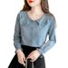 Spring And Autumn 2026 New Doll Collar Top French Jacquard Pure Cotton Shirt Women's Long Sleeve All-Cotton Blouse_ecoleips.com