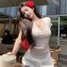 Women's V-Neck Lace Trim Crop Top Tee Animal Print Fitted Short Sleeve Shirt Y2k Cute Sexy Style_ecoleips.com