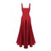 Women's Clothing Style Black Evening Dress Long Sleeveless Spaghetti Strap Dress For Women For Formal & Casual For Women_ecoleips.com