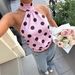 Women's Halter Neck Polka Dot Print Vest Y2K Summer Top Sleeveless Tie Waist Sexy Backless Style_ecoleips.com