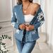 European And American Cross-border Cardigan With Floral Jacquard, Multi-color Long-sleeve Knitted Sweater Jacket_ecoleips.com