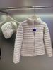 girl Girl 90% Goose Down Jacket For Women With Detachable Hat And Stand Collar, Short Lightweight Ribbed Style Coat_ecoleips.com