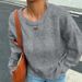 Women's Clothing Pink Sweet Round Neck Casual Soft Knit Sweater Casual Round Neck Long Sleeve Pullover - Pastel Pink, White, Black & More Colors_ecoleips.com