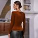 Voya French-style Square-neck Pullover Long-sleeve T-shirt Women, Spring/summer Version, Elegant And Versatile, Made Of_ecoleips.com